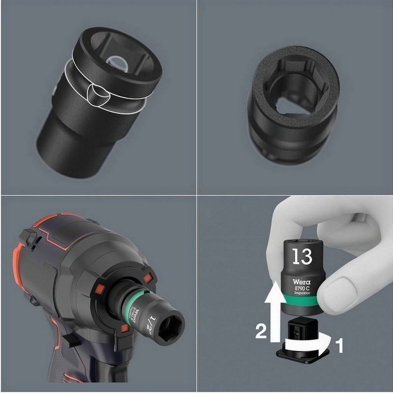Wera 8790 C 1/2" Soket Lokma Impaktor 38x17mm 05004574001