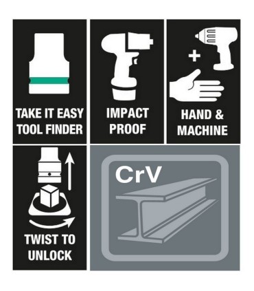Wera 8790 C 1/2" Soket Lokma Impaktor 38x17mm 05004574001