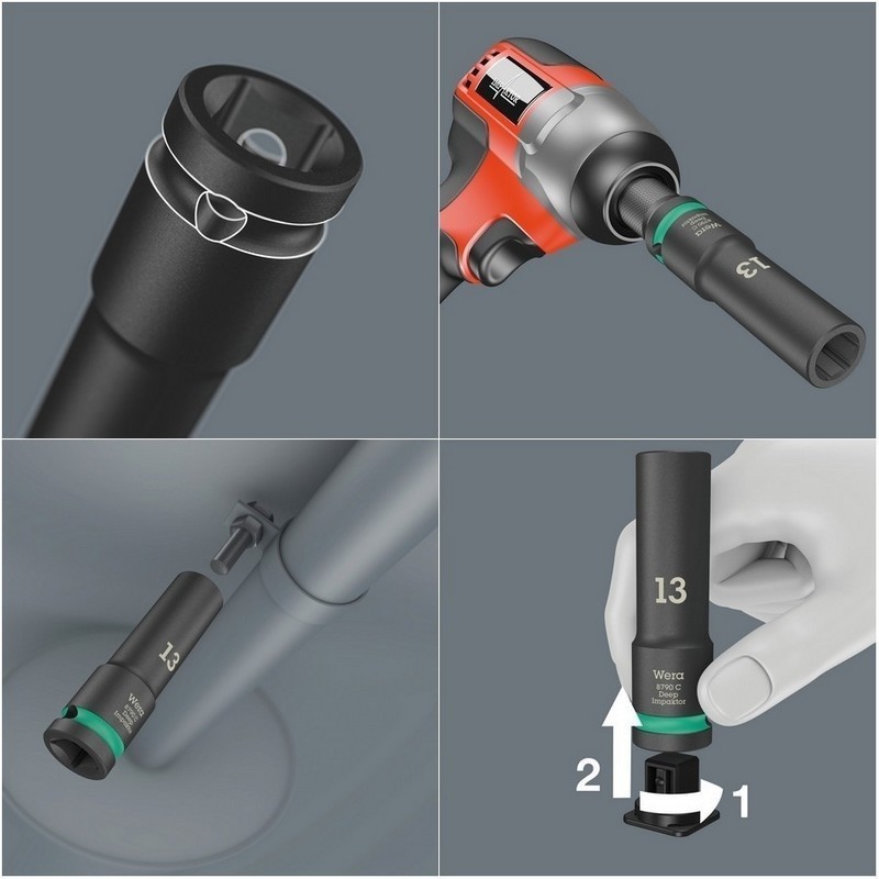 Wera 8790 C 1/2" Soket Wheel Lokma Impaktor 85x21mm 05004592001