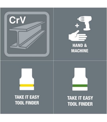 Wera 8790 HMA 1/4" Soket Zyklop Lokma 23mm 9/16" 05003523001