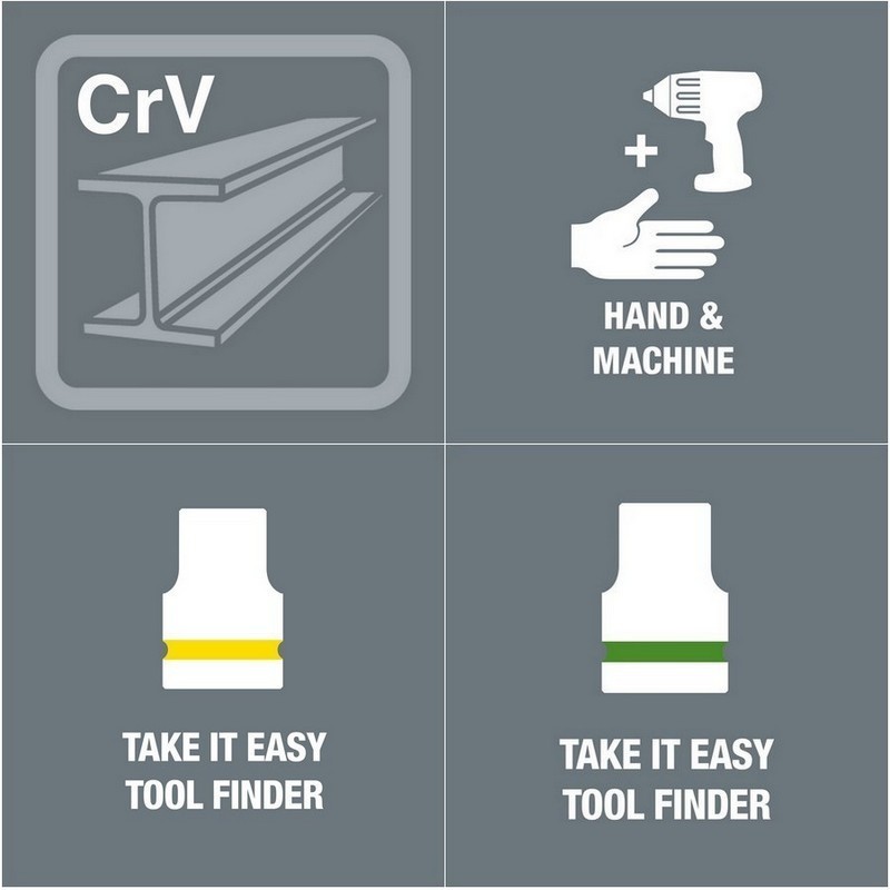 Wera 8790 HMA 1/4" Soket Zyklop Lokma 23mm 9/32" 05003517001