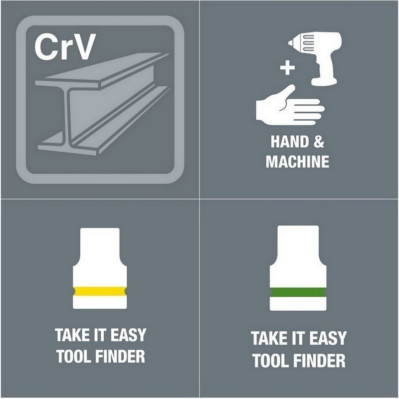 Wera 8790 HMB 3/8" Soket Derin Lokma 64x20mm 05004542001