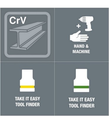 Wera 8790 HMB 3/8" Soket Zyklop Lokma 30x22mm 05003567001
