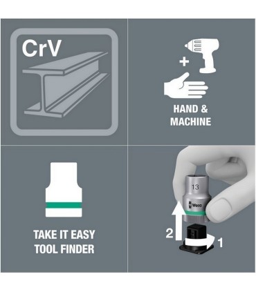 Wera 8790 HMC 1/2" Soket Zyklop Lokma 37x16mm 05003607001