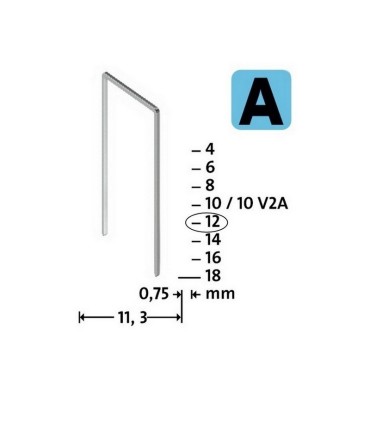 Novus A53 Galvanizli İnce Zımba Teli 12mm 1000 Ad 042-0358