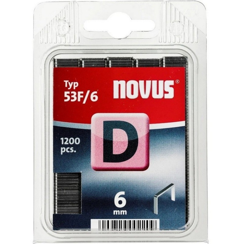Novus D53F Galvanizli Düz Zımba Teli 6mm 1200 Ad 042-0374