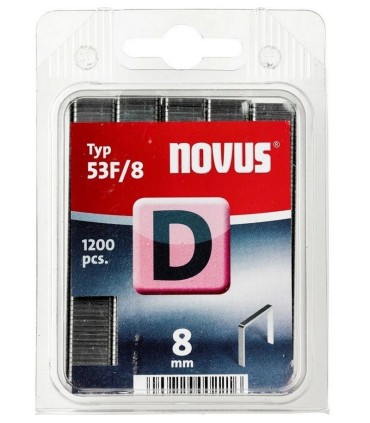 Novus D53F Galvanizli Düz Zımba Teli 8mm 1200 Ad 042-0375