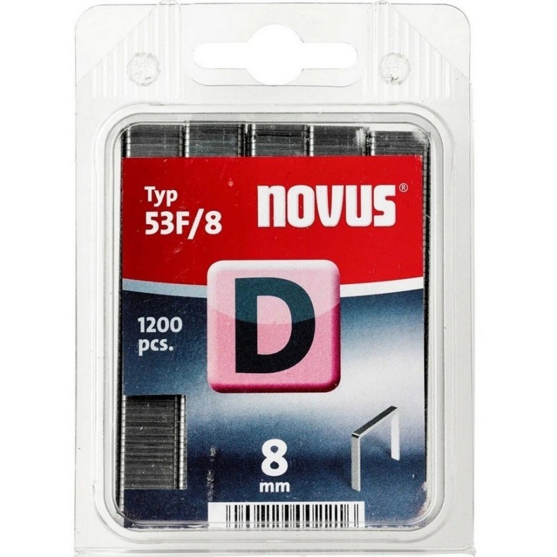 Novus D53F Galvanizli Düz Zımba Teli 8mm 1200 Ad 042-0375