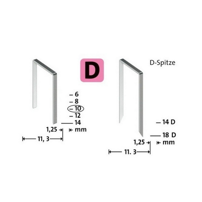 Novus D53F Galvanizli Düz Zımba Teli 10mm 600 Ad 042-0376