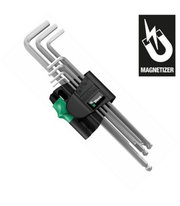 Wera 950/7 PKL Krom Alyan Seti 1 Topbaş HexPlus Manyetik 05022101001