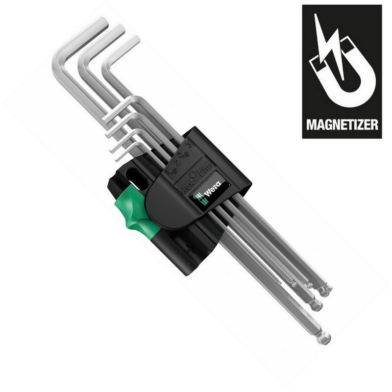 Wera 950/7 PKL Krom Alyan Seti 1 Topbaş HexPlus Manyetik 05022101001