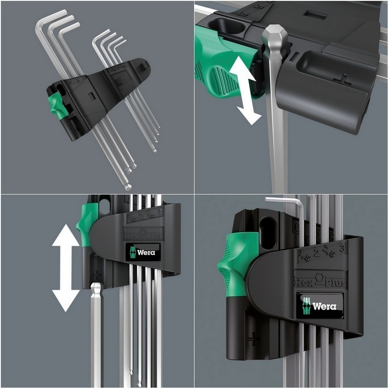 Wera 950/7 PKL Krom Alyan Seti 1 Topbaş HexPlus Manyetik 05022101001