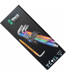 Wera 3950/9 SPKL HF HexPlus Topbaş Renkli Allen Anahtar Seti 05022699001