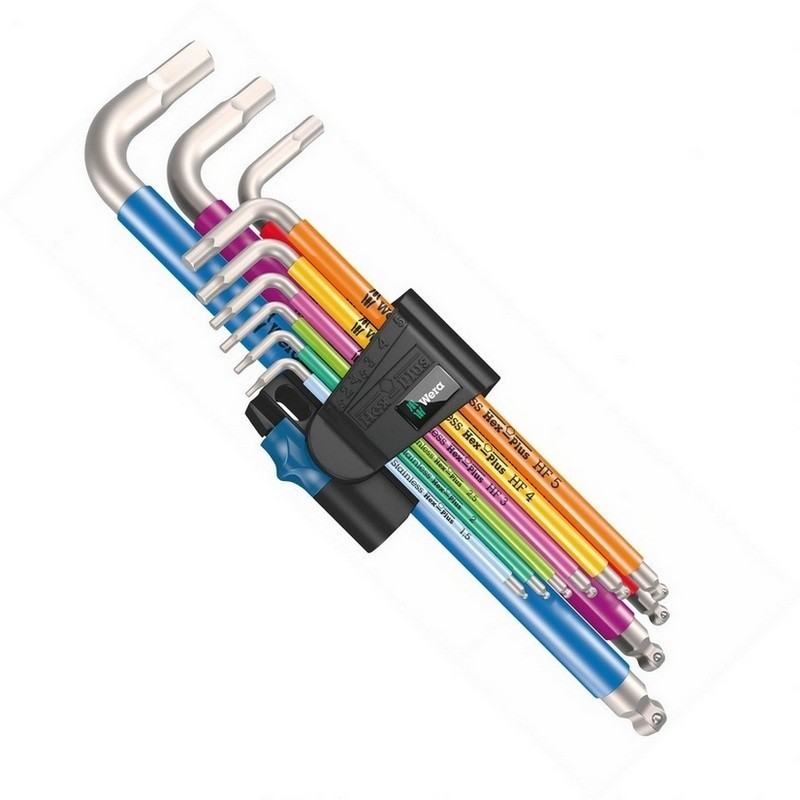 Wera 3950/9 SPKL HF HexPlus Topbaş Renkli Allen Anahtar Seti 05022699001