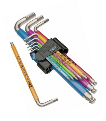 Wera 3950/9 SPKL HF HexPlus Topbaş Renkli Allen Anahtar Seti 05022699001