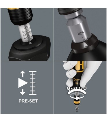Wera 7450 ESD 10-34Ncm Önayarlı Torklu Tornavida 10Ncm 05074820001