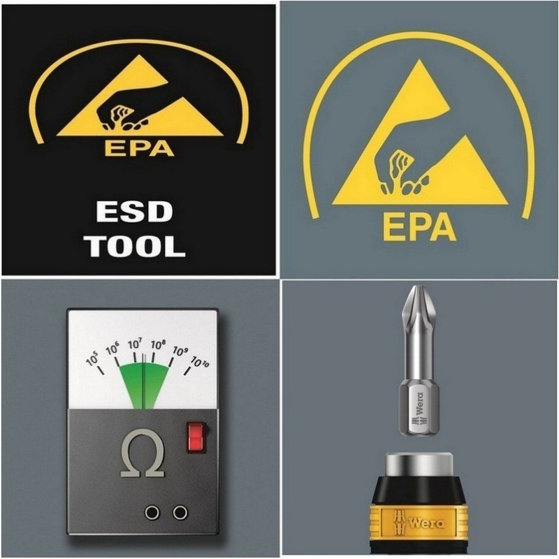 Wera 7452 ESD 90-150Ncm Önayarlı Torklu Tornavida 90Ncm 05074824001