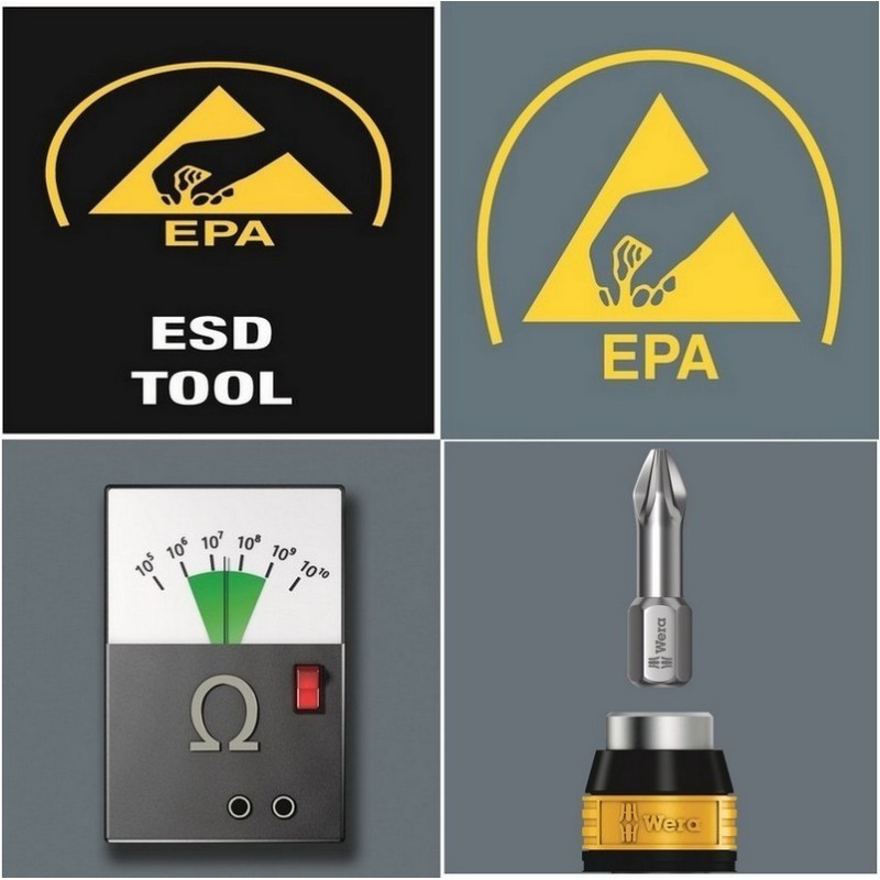 Wera 7460 ESD 0.3-1.2Nm Önayarlı Torklu Tornavida 0.3Nm 05074840001