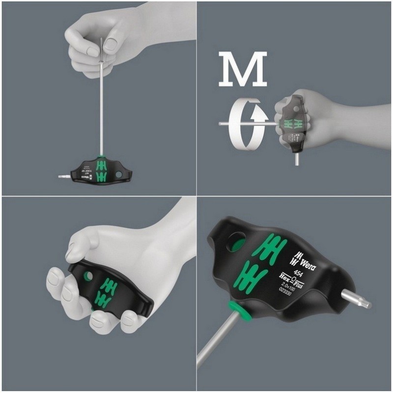 Wera 454 HF HexPlus T Tornavida 150mm 9/64" 05023360001