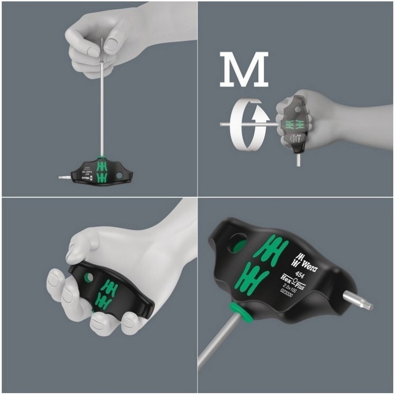 Wera 454 HF HexPlus T Tornavida 150mm 3/32" 05023357001