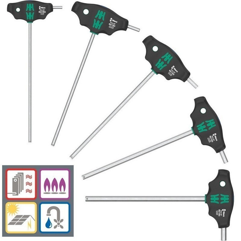 Wera 454/5 HF 1 SHK HexPlus T Tornavida Set 5P 05136070001