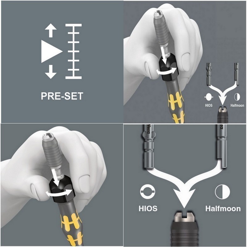 Wera 1461 ESD 5-11Ncm Önayarlı Torklu Tornavida 5Ncm 4mm Hios 05074810001