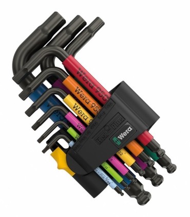 Wera 950/9 SPKS HexPlus Topbaş Renkli Alyan Kısa Set Emperyal 3 05022641001