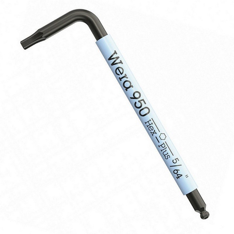 Wera 950 SPKS Renkli Kısa Allen Anahtar Topbaş HexPlus 5/64" 05022651001