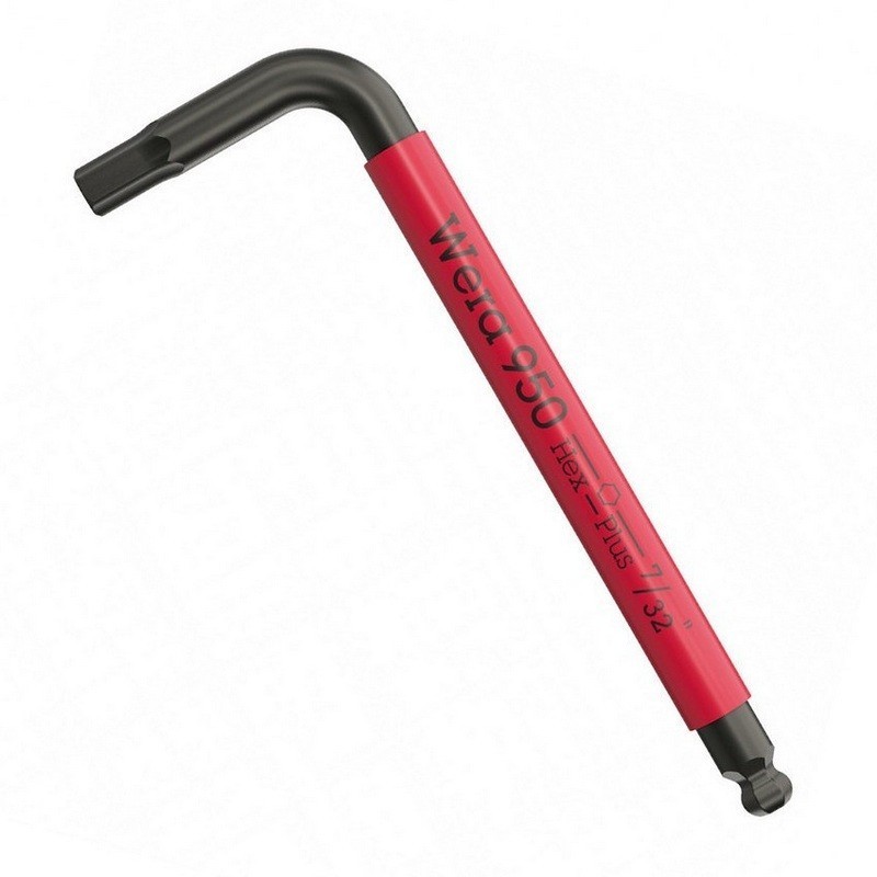 Wera 950 SPKS Renkli Kısa Allen Anahtar Topbaş HexPlus 7/32" 05022656001