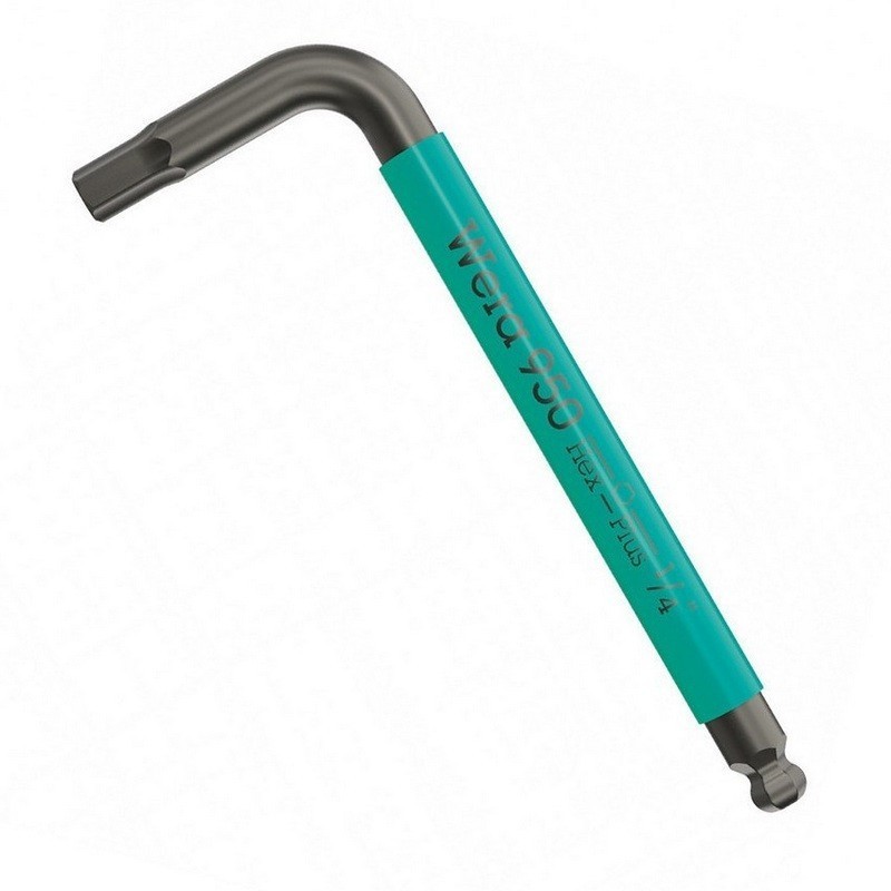 Wera 950 SPKS Renkli Kısa Allen Anahtar Topbaş HexPlus 1/4" 05022657001