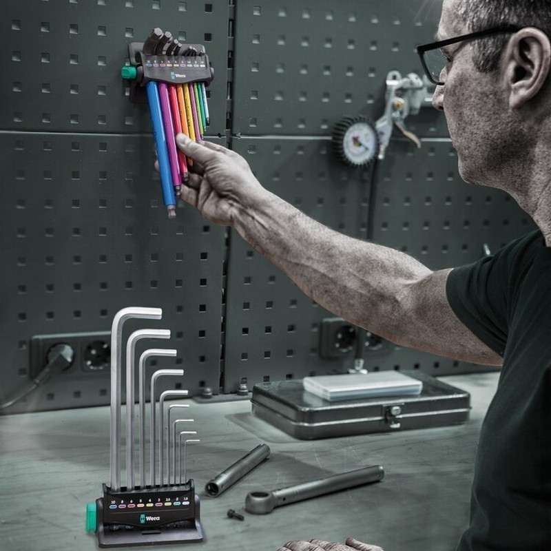 Wera 950/9 PKL Krom HexPlus Topbaş Allen Set 8 Mıknatıslı 05022102001