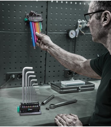 Wera 950/9 SPKL Renkli HexPlus Topbaş Allen Set 3 Mıknatıslı 05133165001