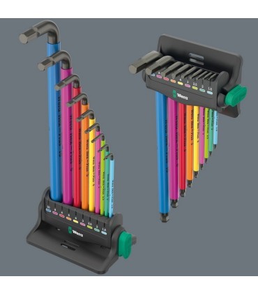Wera 950/9 SPKL Renkli HexPlus Topbaş Allen Set 3 Mıknatıslı 05133165001