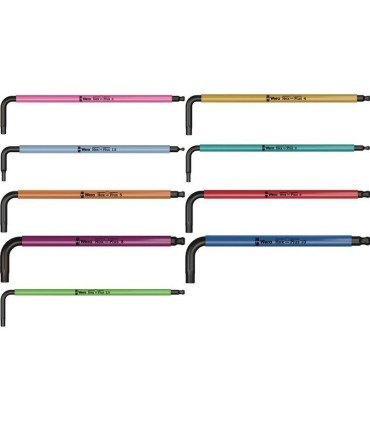 Wera 950/9 SPKL Renkli HexPlus Topbaş Allen Set 3 Mıknatıslı 05133165001