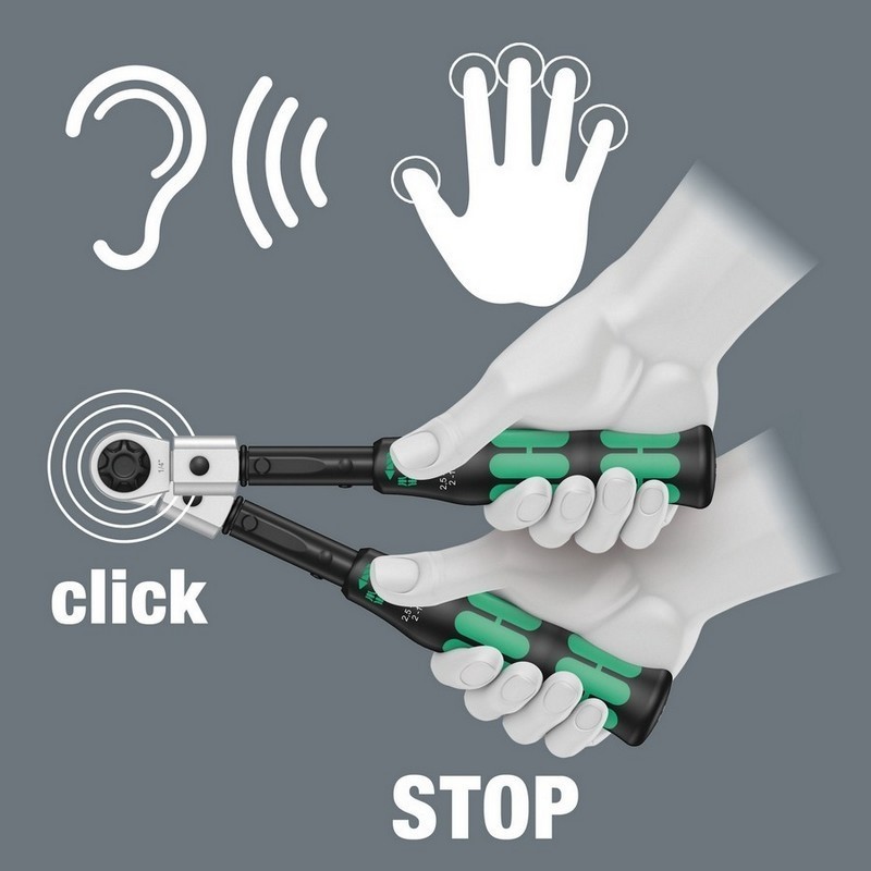 Wera Click-Torque XP4 20-250Nm Önayarlı 14x18mm Tork Anahtarı 20Nm 05075673010