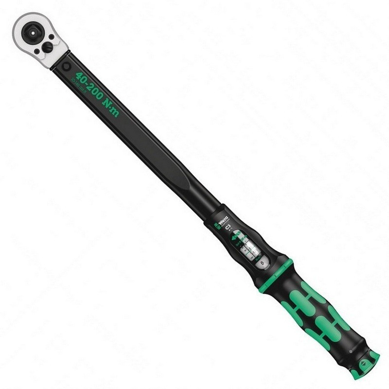 Wera Click-Torque C3 R/L 40-200Nm 1/2" İtmeli Cırcırlı Tork Anahtarı 05075626001