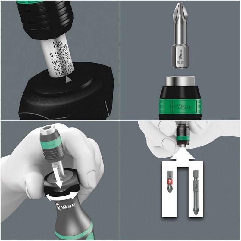 Wera 7445 7446 7447 in.lbs. Torklu Tornavida Set 05350451001