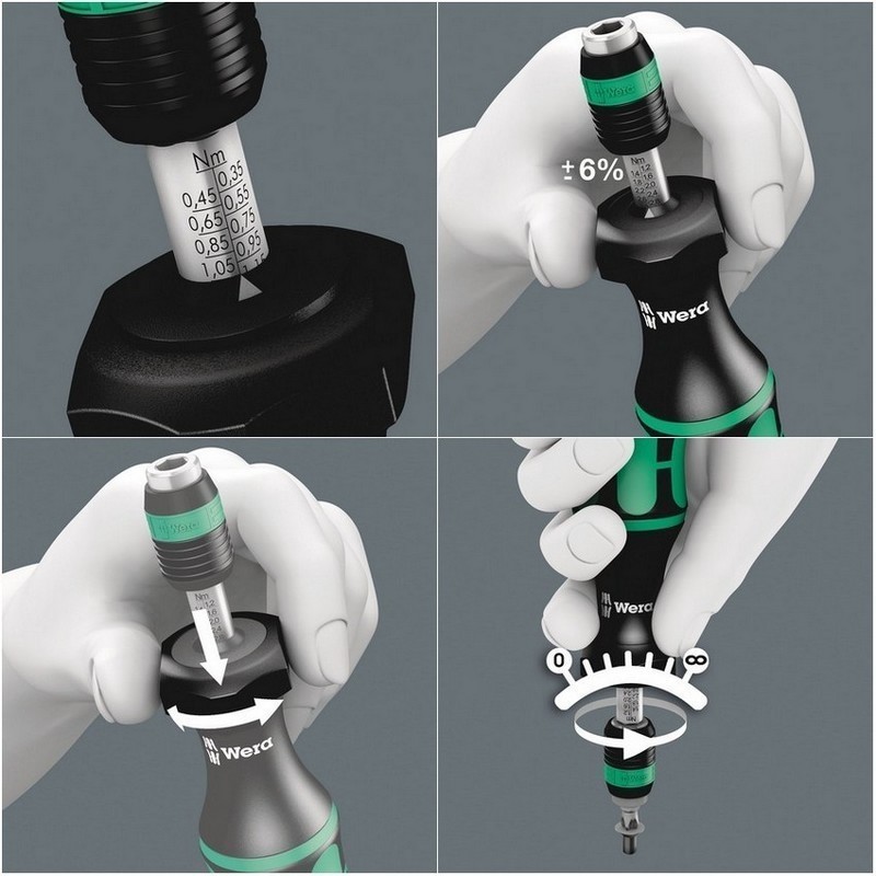 Wera 7445 7446 7447 in.lbs. Torklu Tornavida Set 05350451001