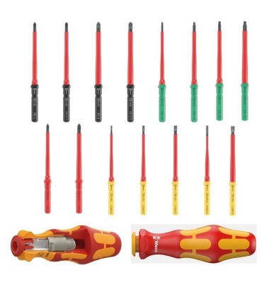 Wera Kraftform Kompakt VDE 17 RA 1 Geçmeli Uçlu Tornavida Set 05006618001