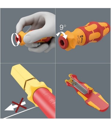 Wera Kraftform Kompakt VDE 17 RA 1 Geçmeli Uçlu Tornavida Set 05006618001