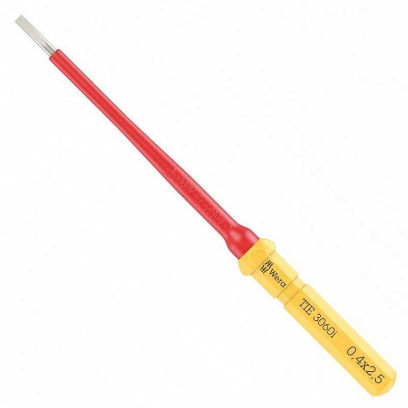 Wera KK VDE 3060i Geçmeli Tornavida Ucu TIE SB Düz 0.4x2.5x157mm 05006575001