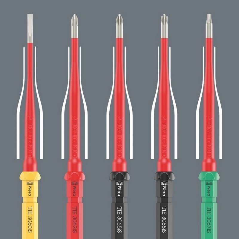 Wera KK VDE 3060i Geçmeli Tornavida Ucu TIE SB Düz 1.2x6.5x157mm 05006576001