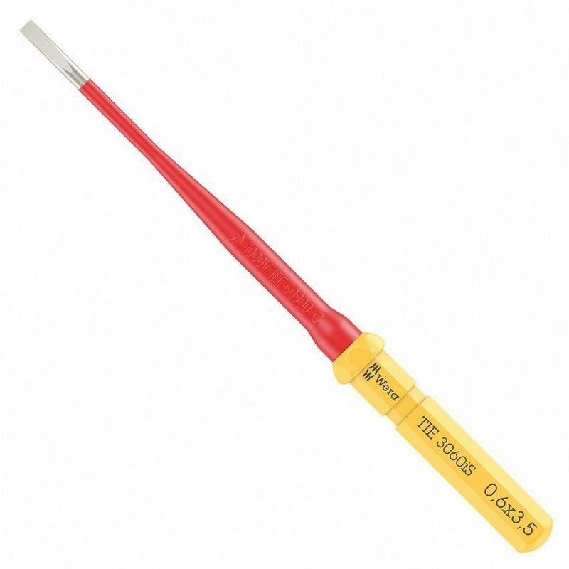 Wera KK VDE 3060iS Geçmeli Tornavida Ucu TIE SB Düz 0.6x3.5x157mm 05006577001