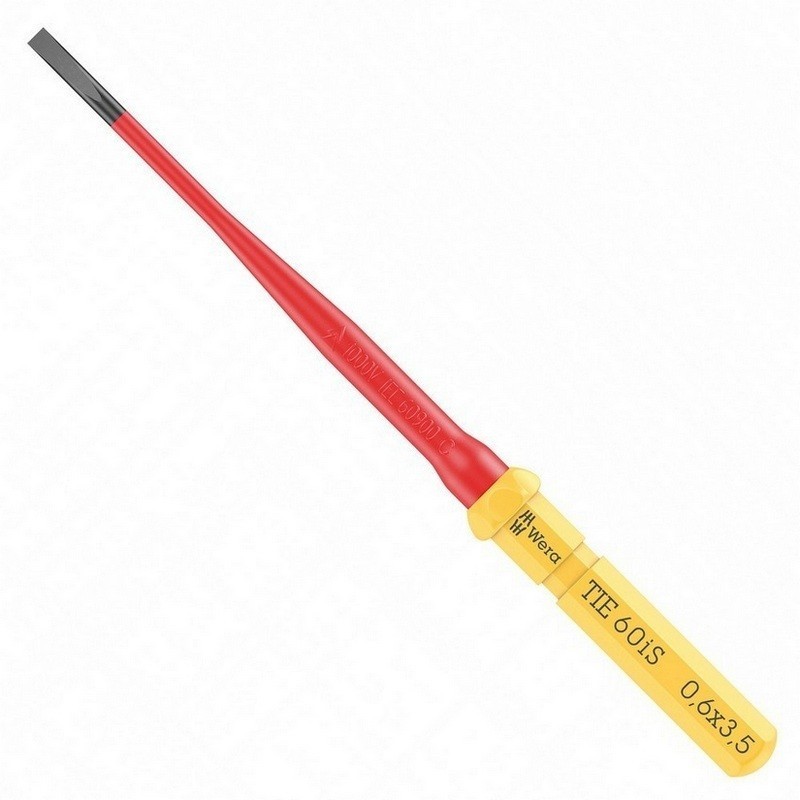 Wera KK VDE 60iS Geçmeli Tornavida Ucu TIE SB Düz 0.6x3.5x157mm 05006556001