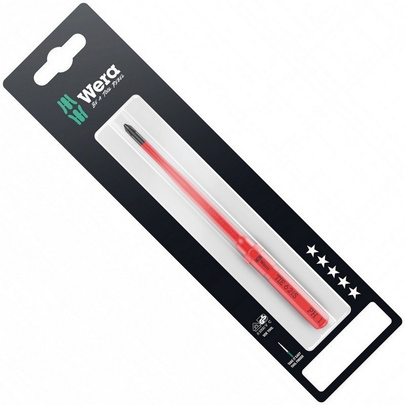 Wera KK VDE 62iS Geçmeli Tornavida Ucu TIE SB Yıldız PH1x157mm 05006559001