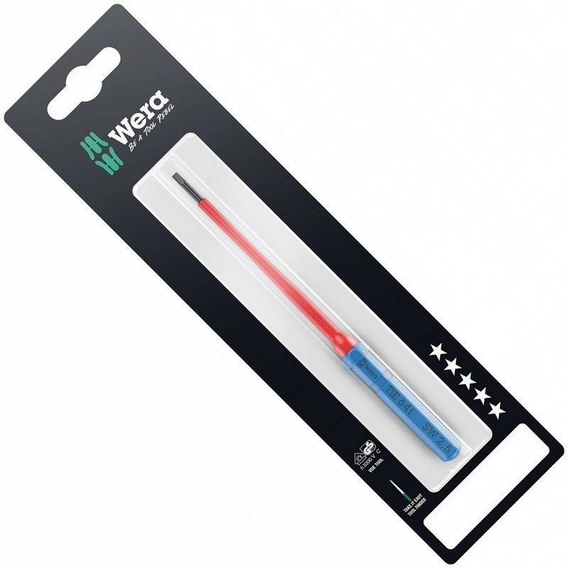 Wera KK VDE 64i Geçmeli Tornavida Ucu TIE SB HexPlus 2.5x157mm 05006561001