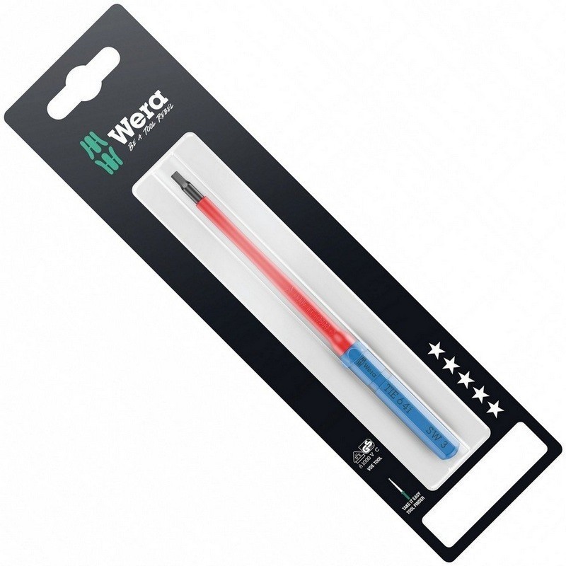 Wera KK VDE 64i Geçmeli Tornavida Ucu TIE SB HexPlus 3.0x157mm 05006562001