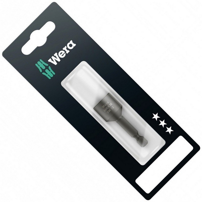 Wera 869/4 M SB Nutsetter Bits Bağlantılı Lokma Mıknatıslı 12x50mm 05073507001