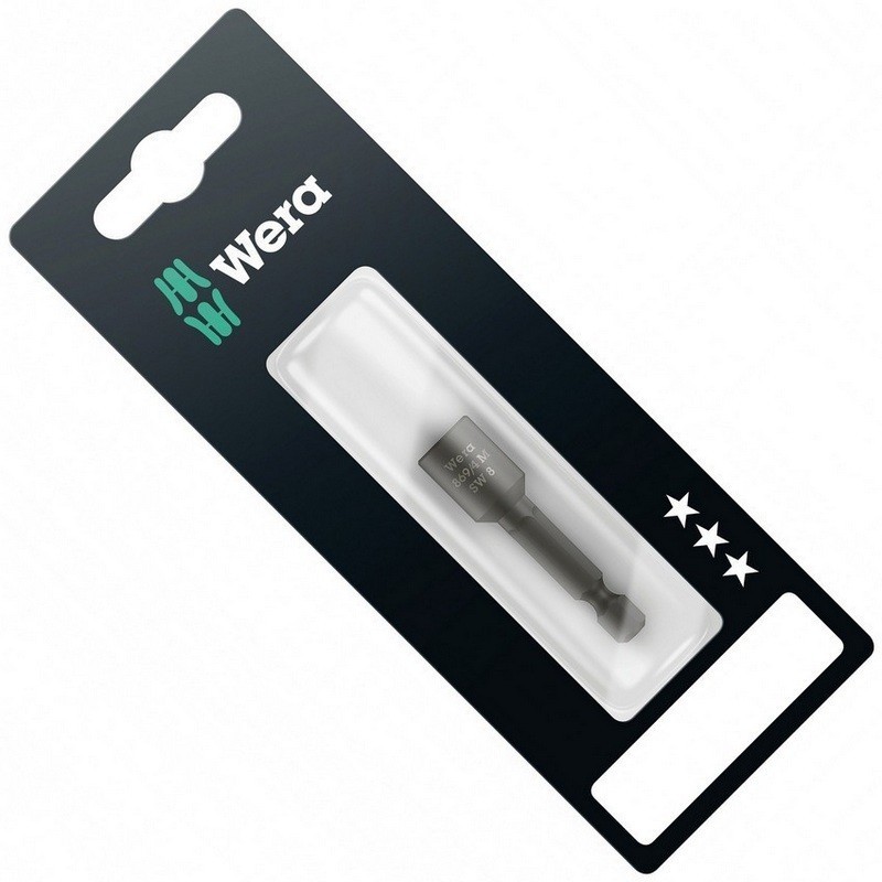 Wera 869/4 M SB Nutsetter Bits Bağlantılı Lokma Mıknatıslı 8x50mm 05073503001