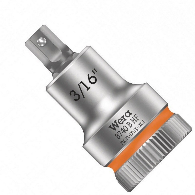 Wera 8740 B HF Zylop 3/8" Lokma Bits HexPlus 3/16"x35mm 05003085001